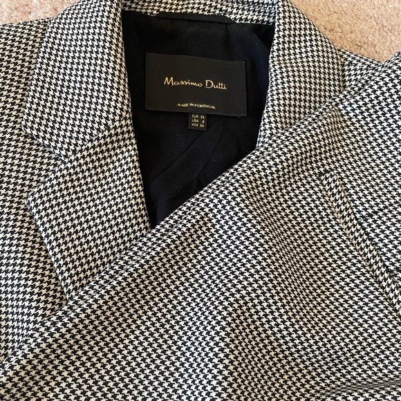 Massimo Dutti Gingham Check Suit Size 4 NWOT - Picture 6 of 6